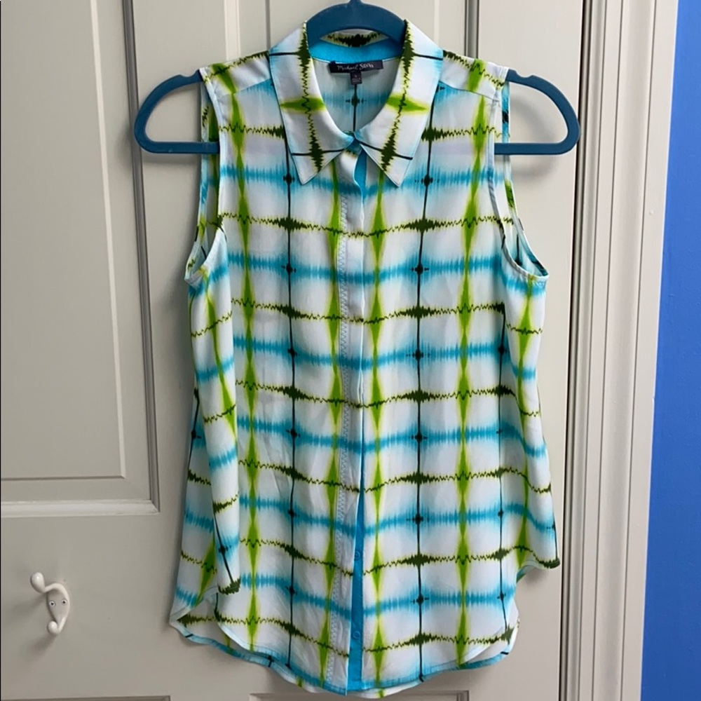 Michael Stars silk sleeveless blouse